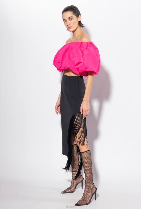 Nach oben | Pinko Fuchsia-Lila Taft-Crop-TopZ4ZP393