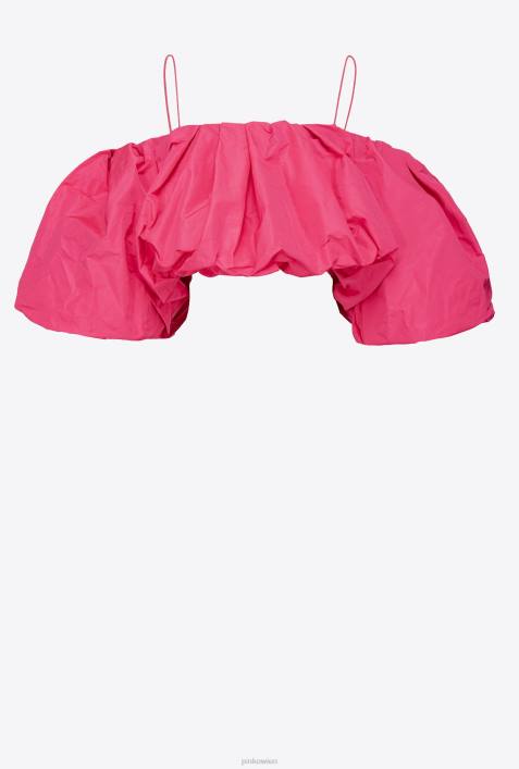 Nach oben | Pinko Fuchsia-Lila Taft-Crop-TopZ4ZP393