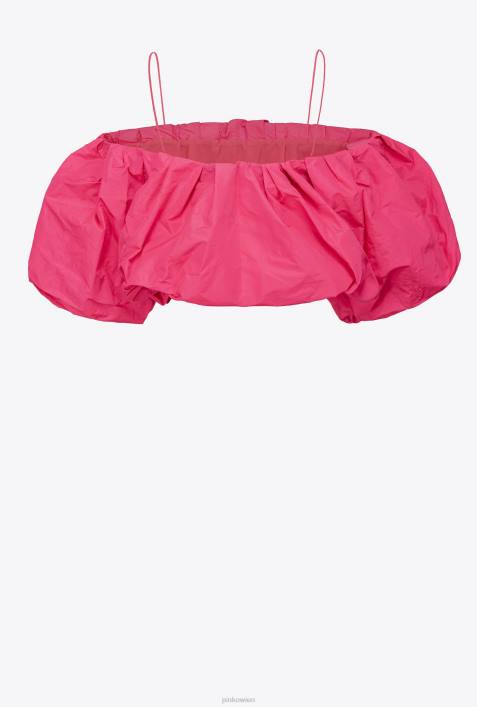 Nach oben | Pinko Fuchsia-Lila Taft-Crop-TopZ4ZP393