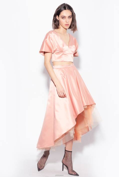 Nach oben | Pinko Kamee stieg Duchesse-Crop-TopZ4ZP439
