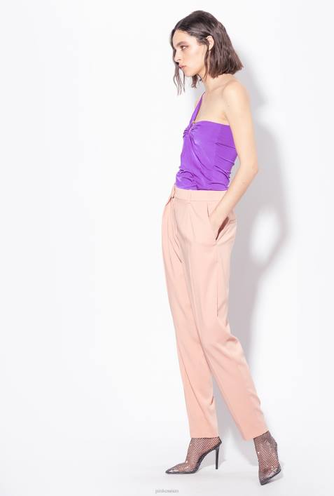 Nach oben | Pinko Stolz lila One-Shoulder-Top mit RingZ4ZP463