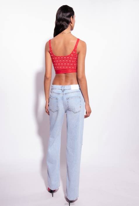 Nach oben | Pinko rot Rosa MonogrammoberteilZ4ZP367
