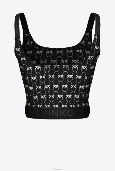 Nach oben | Pinko schwarz/creme MonogrammoberteilZ4ZP369