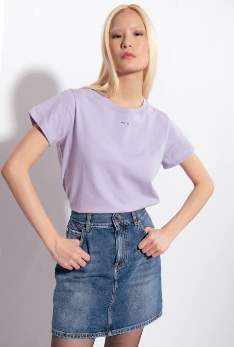 T-Shirt | Pinko Flieder - leichtes Sorbet T-Shirt mit MikroZ4ZP410