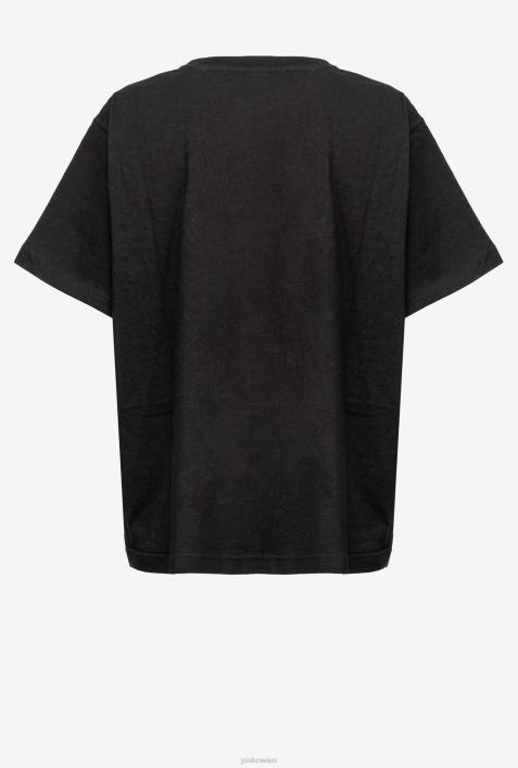T-Shirt | Pinko Limousine schwarz Ich liebe mich für immer T-ShirtZ4ZP396