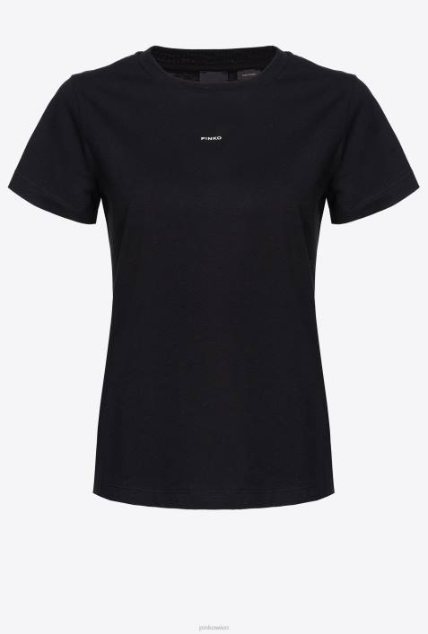 T-Shirt | Pinko Limousine schwarz T-Shirt mit MikroZ4ZP412