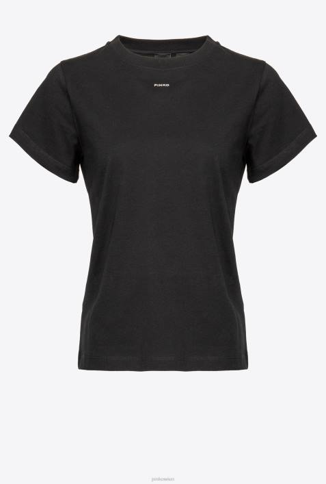 T-Shirt | Pinko Limousine schwarz T-Shirt mit MikroZ4ZP485