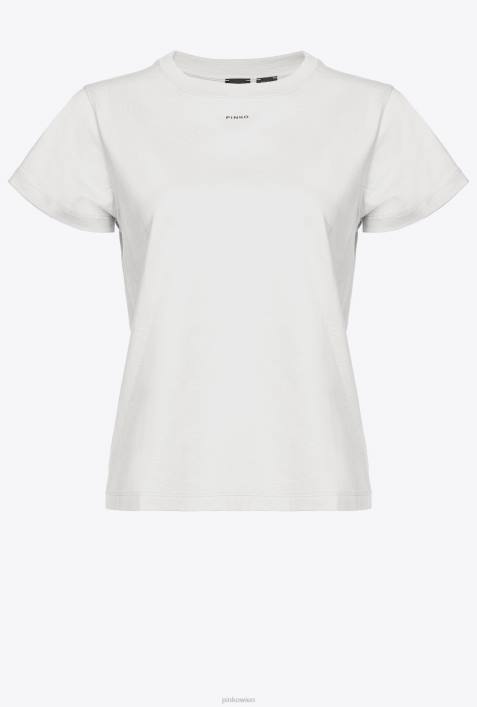 T-Shirt | Pinko Weiss T-Shirt mit MikroZ4ZP411