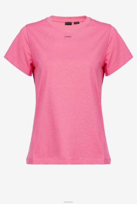 T-Shirt | Pinko heißes Rosa T-Shirt mit MikroZ4ZP409