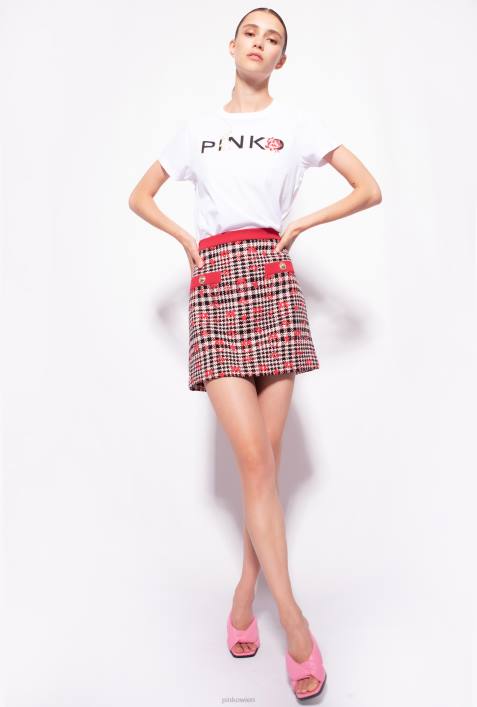 T-Shirt | Pinko helles Weiss Kaninchen-T-ShirtZ4ZP363