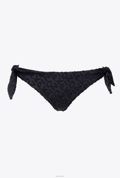 Badebekleidung | Pinko Limousine schwarz Bikinihose mit LogoZ4ZP935