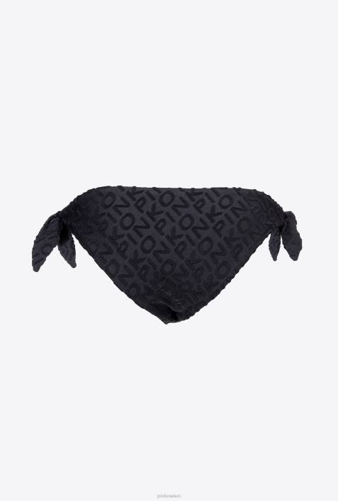 Badebekleidung | Pinko Limousine schwarz Bikinihose mit LogoZ4ZP935