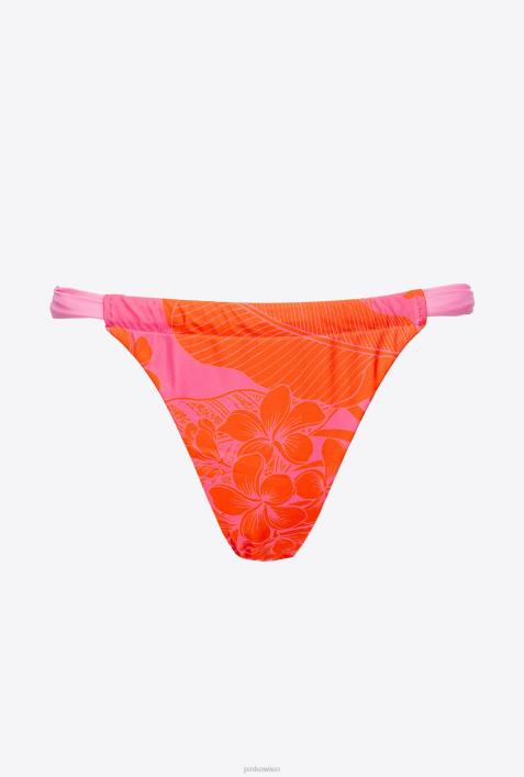 Badebekleidung | Pinko Mehrfarbig/Orange Geblümte BikinihoseZ4ZP934