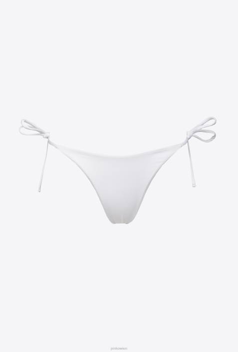 Badebekleidung | Pinko helles Weiss Bikinihose mit BindebandZ4ZP940