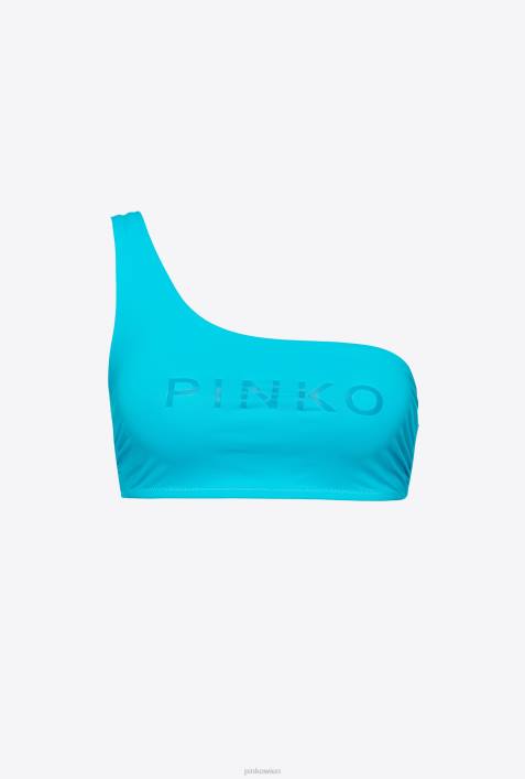 Badebekleidung | Pinko karibikblau One-Shoulder-BikinioberteilZ4ZP950