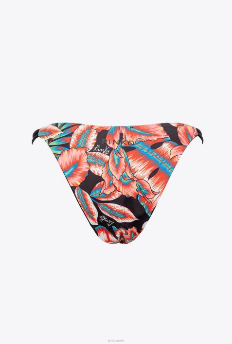 Badebekleidung | Pinko multi. rot schwarz tropische BikinihoseZ4ZP939