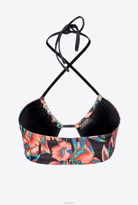 Badebekleidung | Pinko multi. rot schwarz tropisches BikinioberteilZ4ZP936