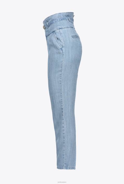 Jeans | Pinko Leichte Wäsche Bustier-Hose aus Lyocell-TwillZ4ZP861
