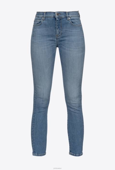 Jeans | Pinko Leichte Wäsche Röhrenjeans aus dehnbarem DenimZ4ZP881