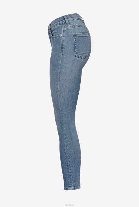 Jeans | Pinko Leichte Wäsche Röhrenjeans aus dehnbarem DenimZ4ZP881