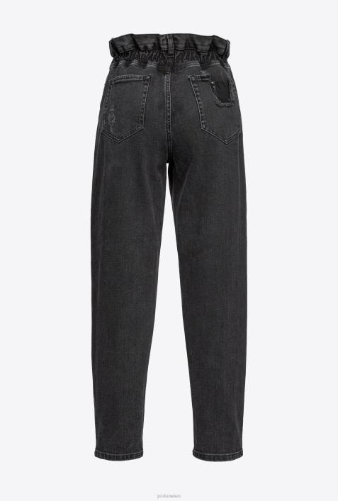 Jeans | Pinko Limousine schwarz Mom-Fit-Jeans aus DenimZ4ZP876