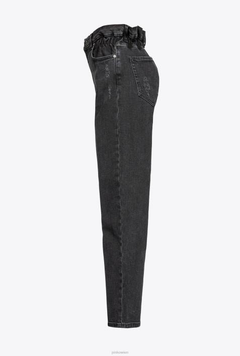 Jeans | Pinko Limousine schwarz Mom-Fit-Jeans aus DenimZ4ZP876