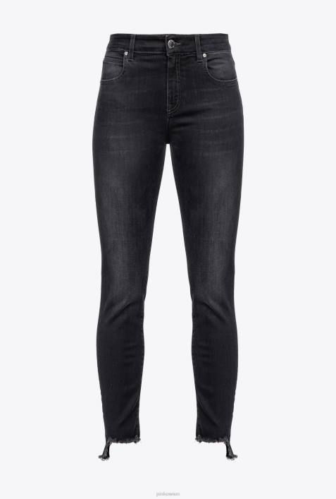 Jeans | Pinko Limousine schwarz Röhrenjeans aus dehnbarem DenimZ4ZP883