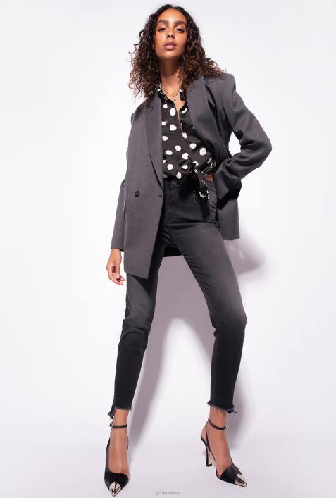 Jeans | Pinko Limousine schwarz Skinny-Jeans aus Stretch-DenimZ4ZP892