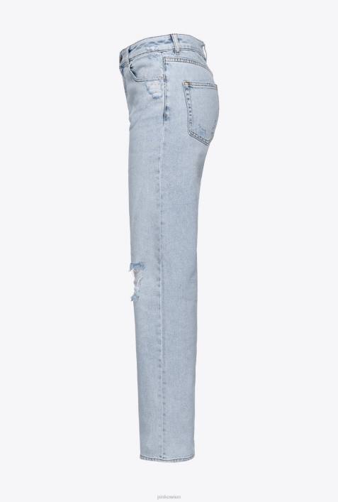 Jeans | Pinko Marmorwäsche Boyfriend-Jeans mit RissenZ4ZP853