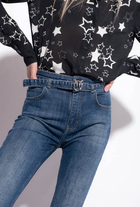 Jeans | Pinko Mittlere Vintage-Waschung querelastische RöhrenjeansZ4ZP848