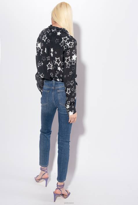 Jeans | Pinko Mittlere Vintage-Waschung querelastische RöhrenjeansZ4ZP848