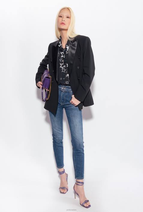 Jeans | Pinko Mittlere Vintage-Waschung querelastische RöhrenjeansZ4ZP848