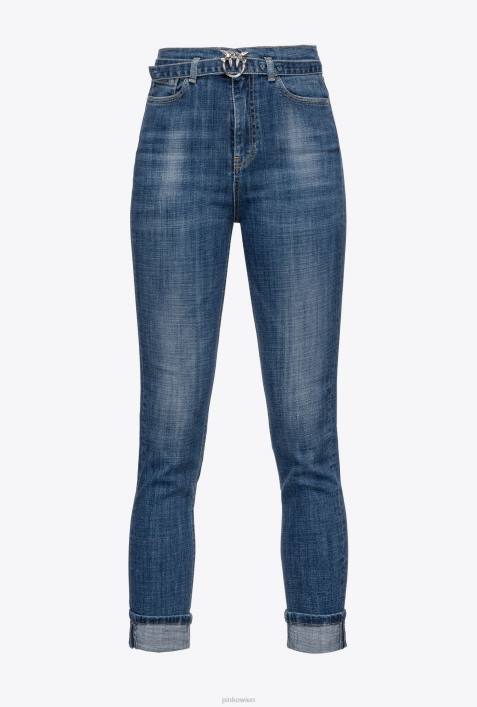 Jeans | Pinko Mittlere Vintage-Waschung querelastische RöhrenjeansZ4ZP848