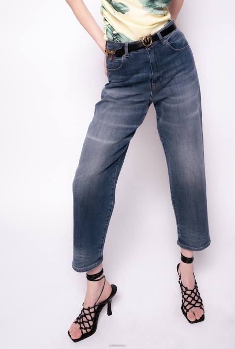 Jeans | Pinko Mostrinblau Mom-Fit-Jeans aus Vintage-DenimZ4ZP889