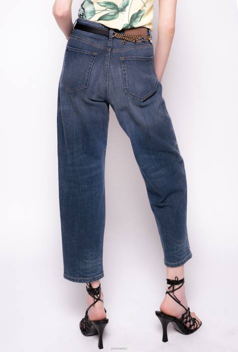 Jeans | Pinko Mostrinblau Mom-Fit-Jeans aus Vintage-DenimZ4ZP889
