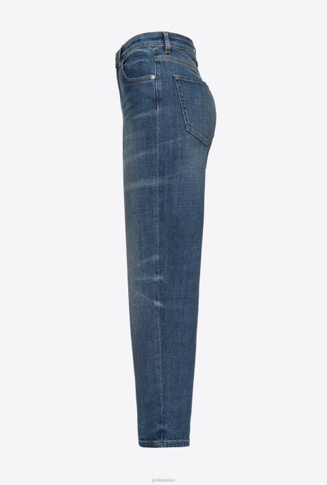 Jeans | Pinko Mostrinblau Mom-Fit-Jeans aus Vintage-DenimZ4ZP889