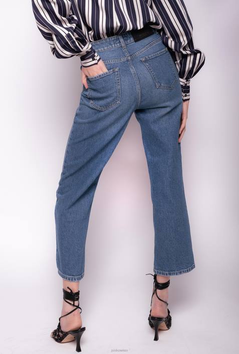 Jeans | Pinko Saphir-Sternblau Gerade geschnittene Jeans aus recyceltem DenimZ4ZP890