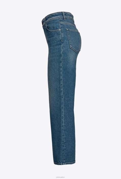 Jeans | Pinko Saphir-Sternblau Gerade geschnittene Jeans aus recyceltem DenimZ4ZP890