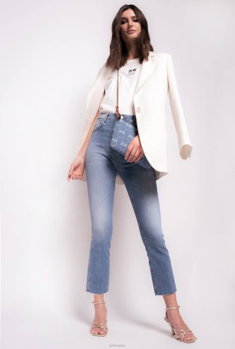 Jeans | Pinko dolp. Porzellanblau Knöchellange Boot-Cut-JeansZ4ZP894