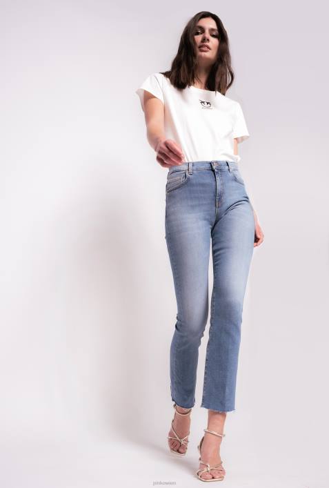 Jeans | Pinko dolp. Porzellanblau Knöchellange Boot-Cut-JeansZ4ZP894