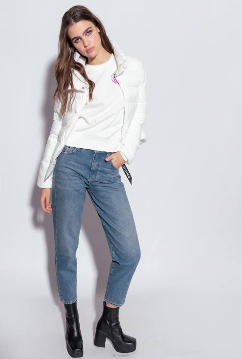 Jeans | Pinko dolp. Porzellanblau Mom-Fit-Jeans aus authentischem 90er-Jahre-DenimZ4ZP875