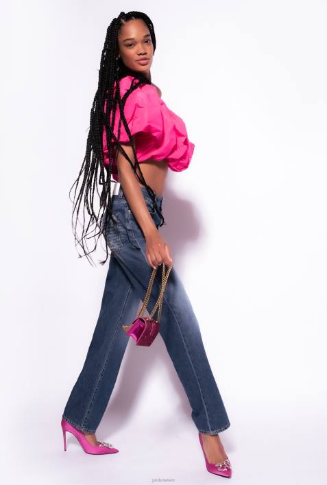 Jeans | Pinko dunkle Vintage-Waschung Lässige Boyfriend-Jeans aus DenimZ4ZP862