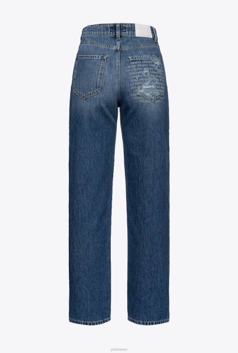 Jeans | Pinko dunkle Vintage-Waschung Lässige Boyfriend-Jeans aus DenimZ4ZP862