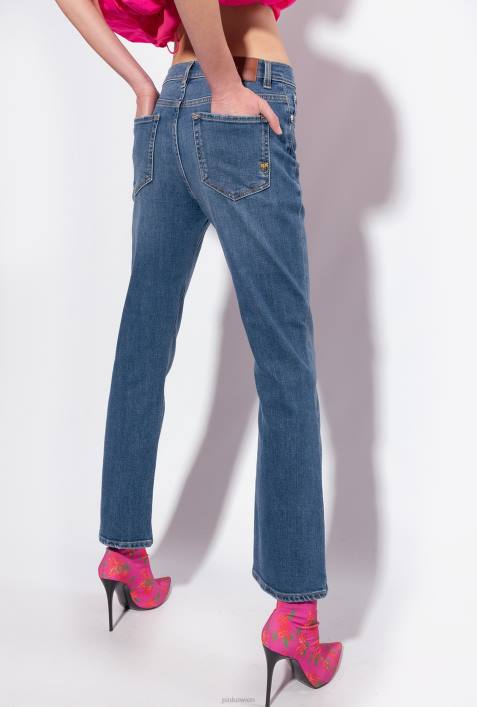 Jeans | Pinko dunkle mittlere Waschung Bootcut-Jeans aus Stretch-DenimZ4ZP849