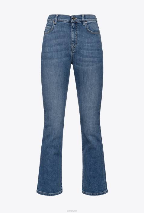 Jeans | Pinko dunkle mittlere Waschung Bootcut-Jeans aus Stretch-DenimZ4ZP849