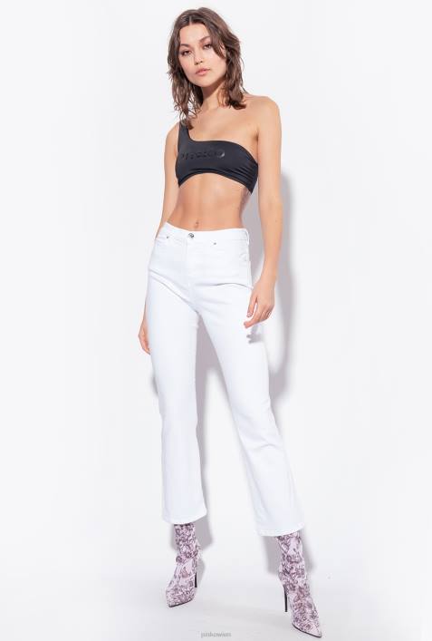 Jeans | Pinko helles Weiss Power Bull Bootcut-JeansZ4ZP877