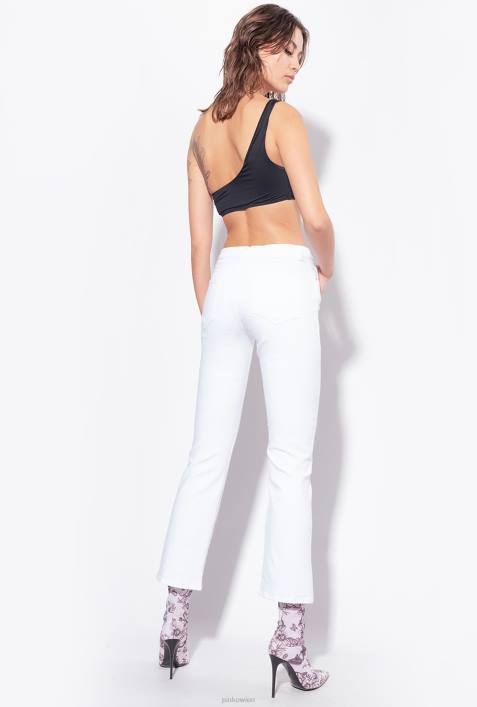 Jeans | Pinko helles Weiss Power Bull Bootcut-JeansZ4ZP877
