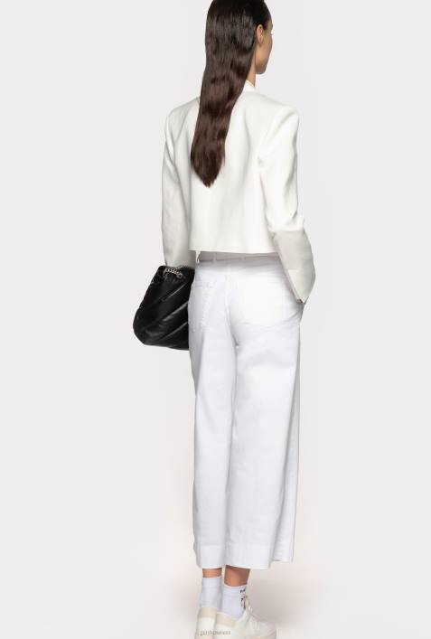Jeans | Pinko helles Weiss Schlaghose mit GürtelZ4ZP793