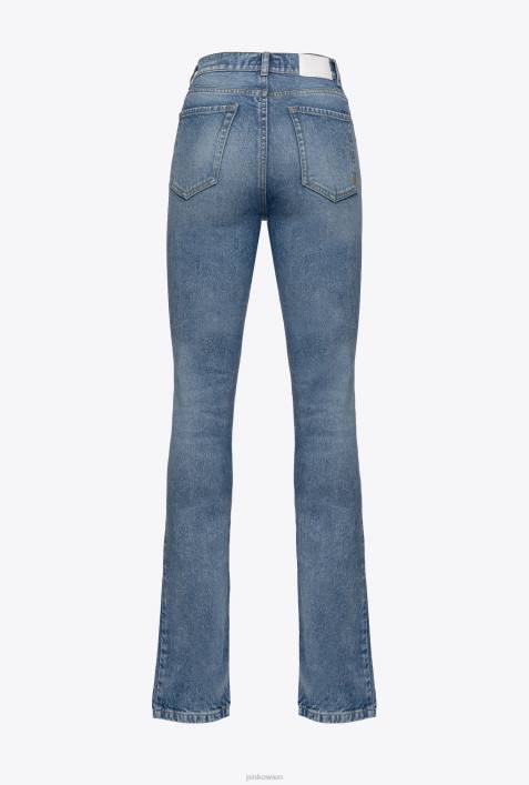 Jeans | Pinko leichte Vintage-Waschung Vintage-Röhrenjeans mit SchlitzZ4ZP856