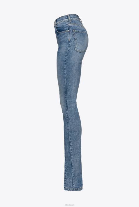 Jeans | Pinko leichte Vintage-Waschung Vintage-Röhrenjeans mit SchlitzZ4ZP856
